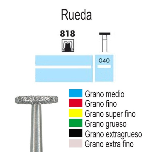 FRESA DE DIAMANTE 818 0.40 RUEDA NTI